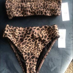 NEW Spiritual Gangster Leopard Bahia BandeauBikini